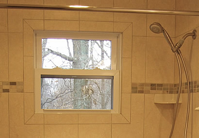 tub shower window